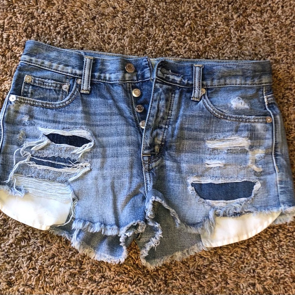 American Eagle Vintage Hi-Rise Festival Denim Shorts